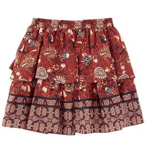 A Loves A girls printed tiered floral mini skirt size L NWT
